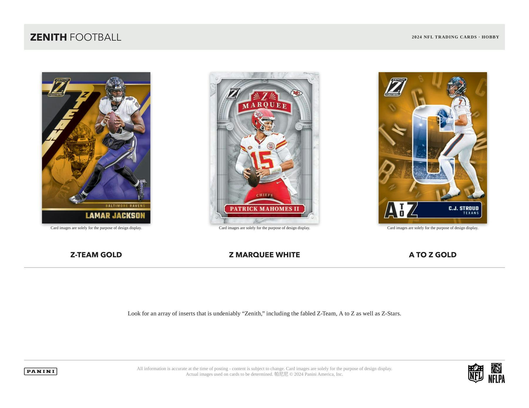 2024 Panini Zenith Football Hobby Box - Columbia Hobby - Sports Card Boxes - Toploaders - Card Savers