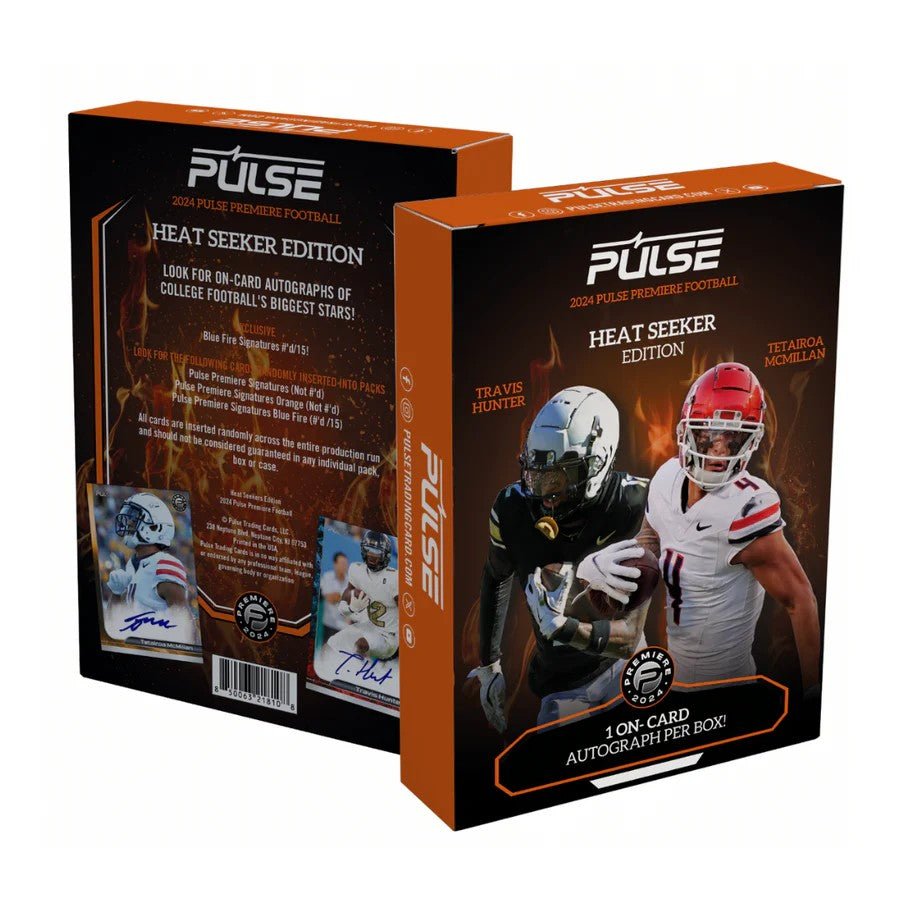 2024 Pulse Premier Football Heat Seekers Edition Box - Columbia Hobby - Sports Card Boxes - Toploaders - Card Savers