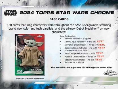 2024 Star Wars Topps Chrome Hobby Box - Columbia Hobby - Sports Card Boxes - Toploaders - Card Savers