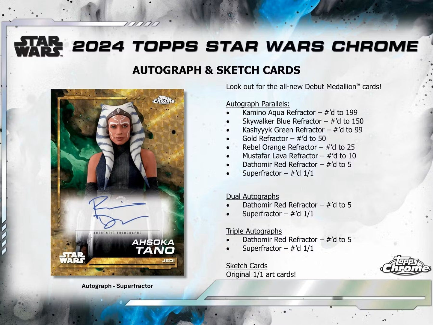 2024 Star Wars Topps Chrome Hobby Box - Columbia Hobby - Sports Card Boxes - Toploaders - Card Savers