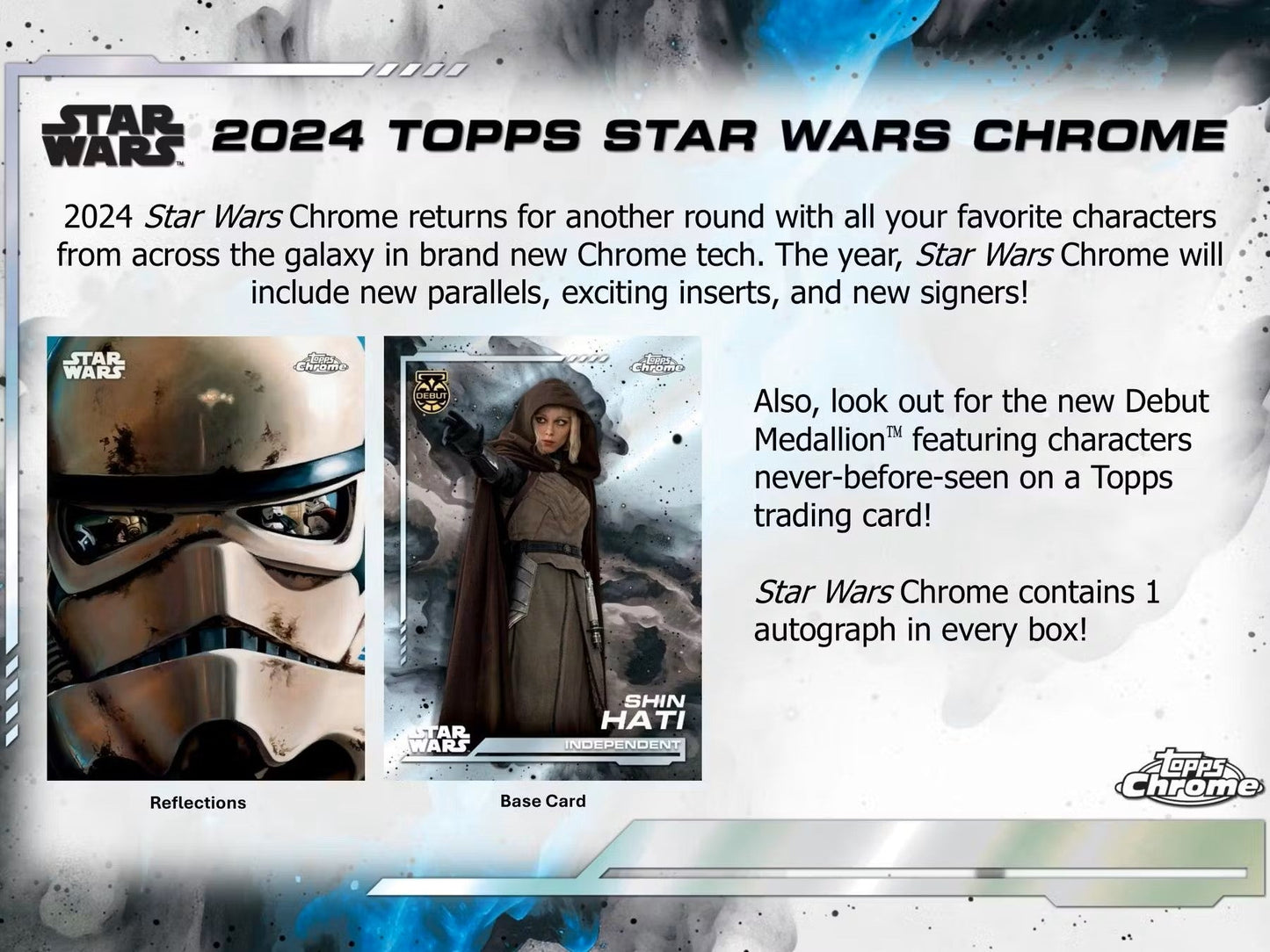 2024 Star Wars Topps Chrome Hobby Box - Columbia Hobby - Sports Card Boxes - Toploaders - Card Savers