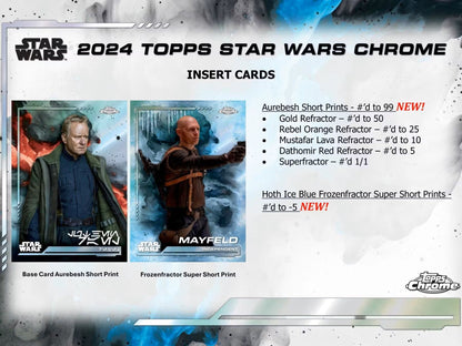 2024 Star Wars Topps Chrome Hobby Box - Columbia Hobby - Sports Card Boxes - Toploaders - Card Savers