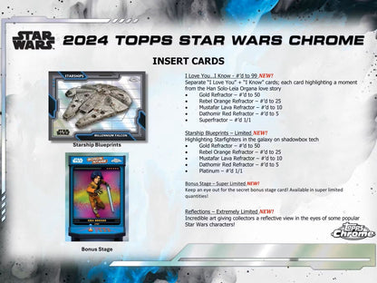 2024 Star Wars Topps Chrome Hobby Box - Columbia Hobby - Sports Card Boxes - Toploaders - Card Savers