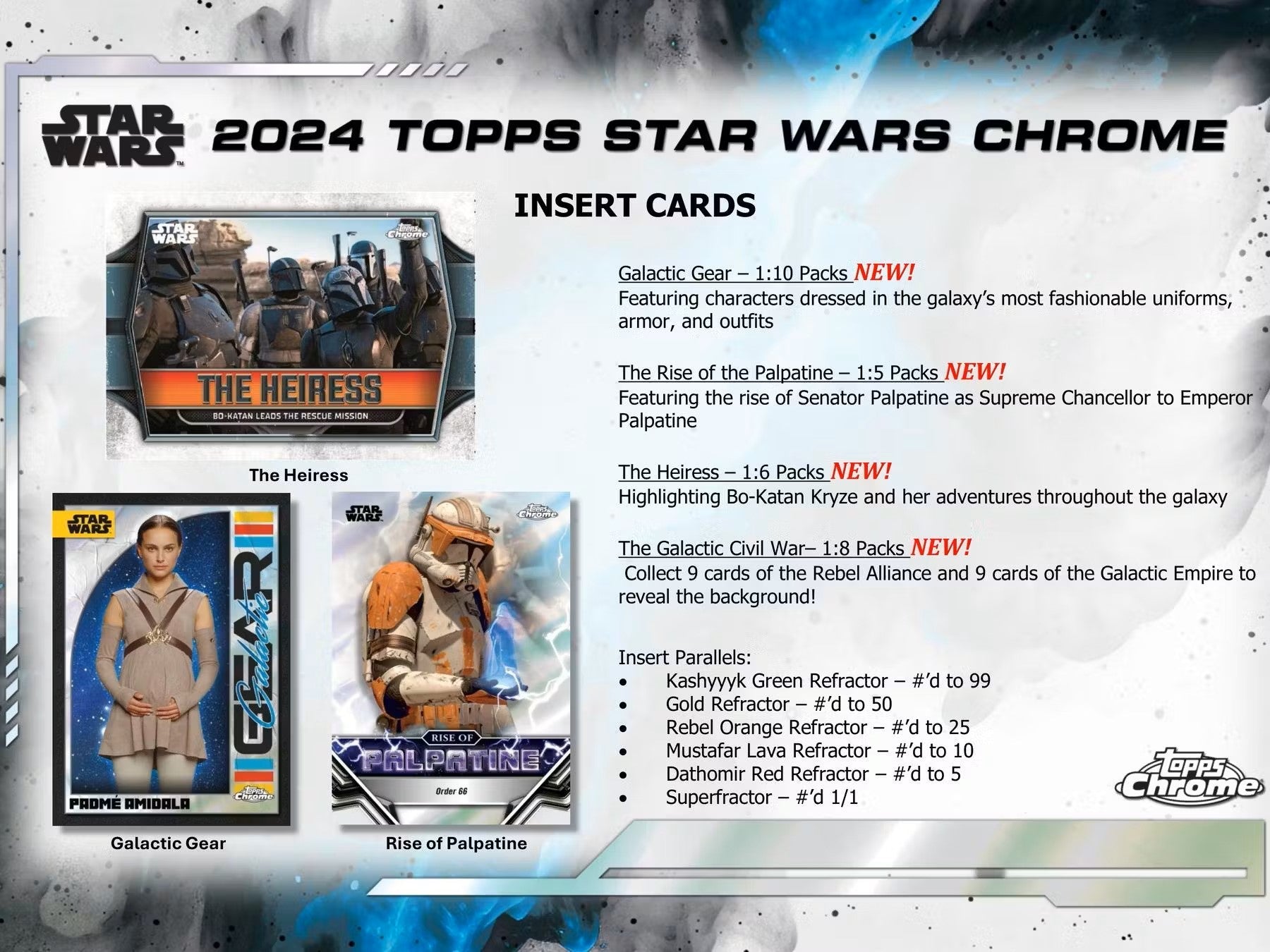 2024 Star Wars Topps Chrome Hobby Box - Columbia Hobby - Sports Card Boxes - Toploaders - Card Savers