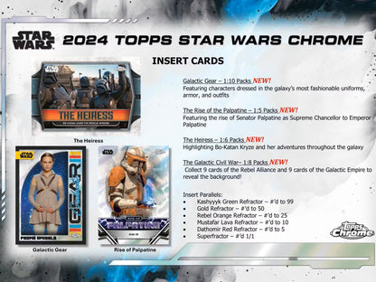 2024 Star Wars Topps Chrome Hobby Box - Columbia Hobby - Sports Card Boxes - Toploaders - Card Savers