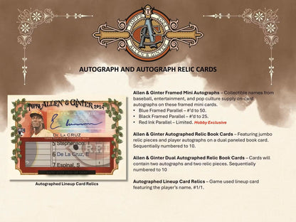 2024 Topps Allen & Ginter Baseball 8 - Pack Blaster Box - Columbia Hobby - Sports Card Boxes - Toploaders - Card Savers