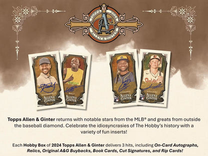 2024 Topps Allen & Ginter Baseball 8 - Pack Blaster Box - Columbia Hobby - Sports Card Boxes - Toploaders - Card Savers