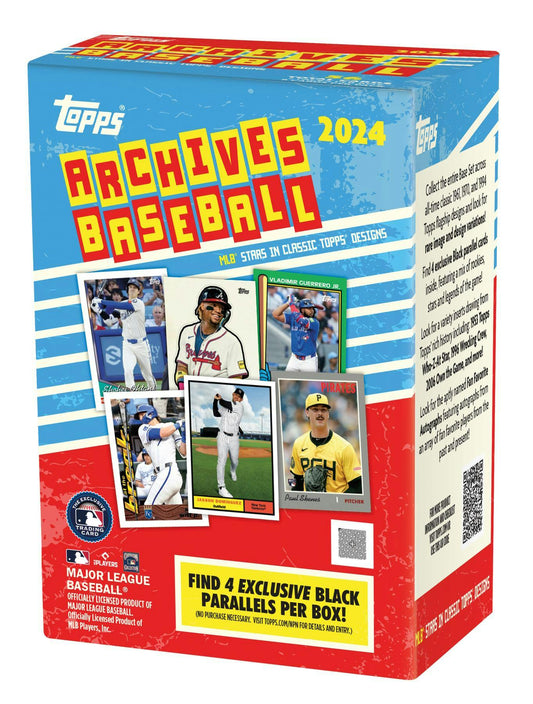 2024 Topps Archives Baseball 7 - Pack Blaster Box - Columbia Hobby - Sports Card Boxes - Toploaders - Card Savers
