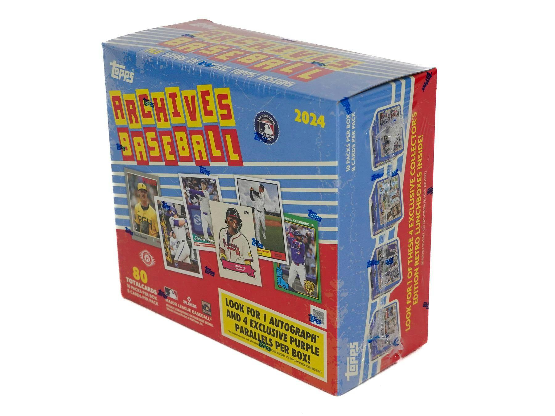 2024 Topps Archives Baseball Collector Box - Columbia Hobby - Sports Card Boxes - Toploaders - Card Savers