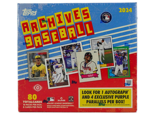 2024 Topps Archives Baseball Collector Box - Columbia Hobby - Sports Card Boxes - Toploaders - Card Savers