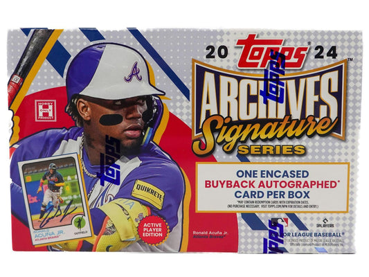 2024 Topps Archives Signature Series (Active Players) - Columbia Hobby - Sports Card Boxes - Toploaders - Card Savers