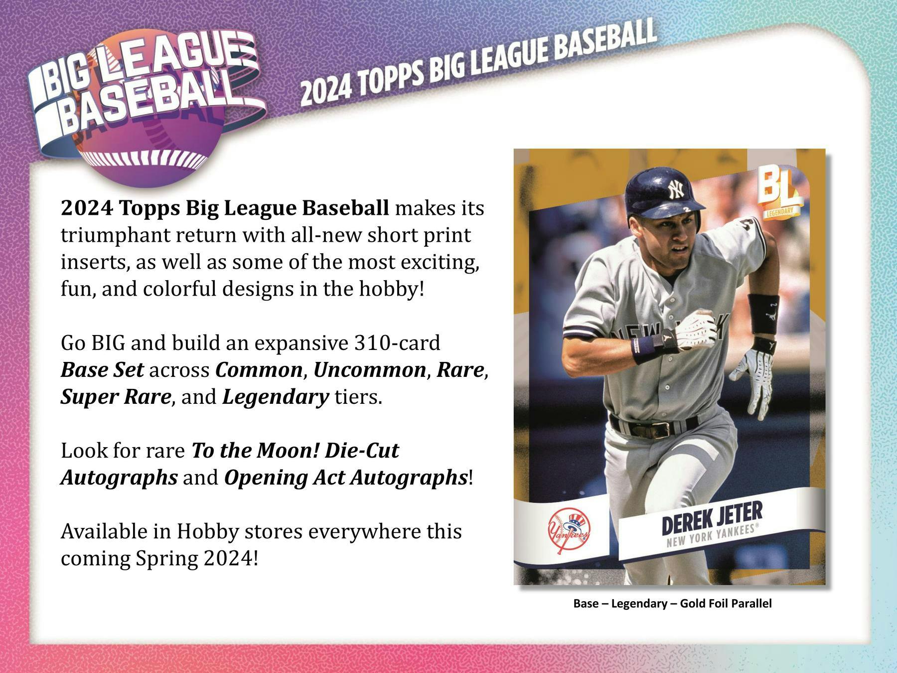 2024 Topps Big League Baseball Hobby Box - Columbia Hobby - Sports Card Boxes - Toploaders - Card Savers