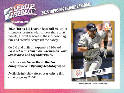 2024 Topps Big League Baseball Hobby Box - Columbia Hobby - Sports Card Boxes - Toploaders - Card Savers
