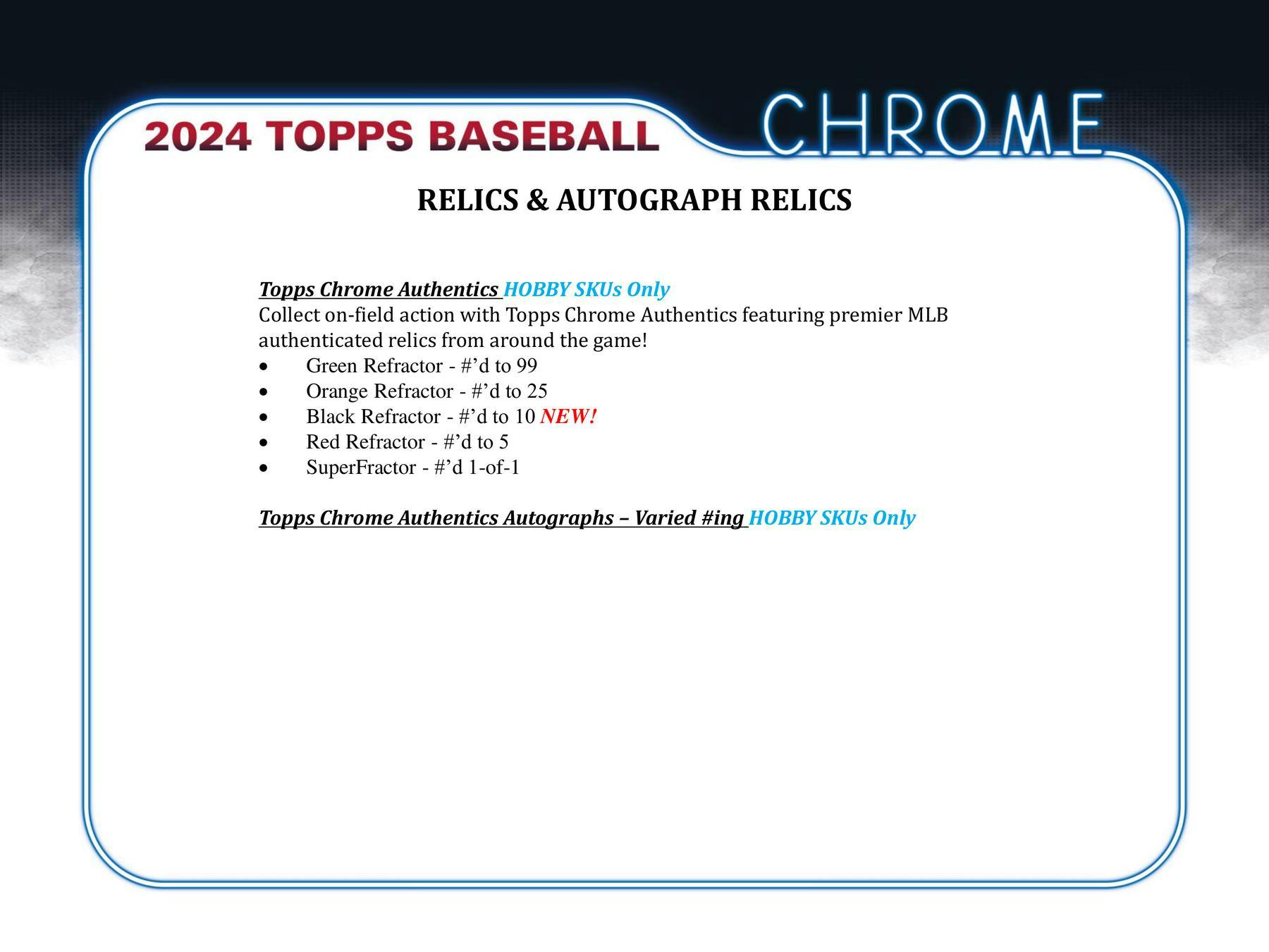 2024 Topps Chrome Baseball Hobby Jumbo Box - Columbia Hobby - Sports Card Boxes - Toploaders - Card Savers