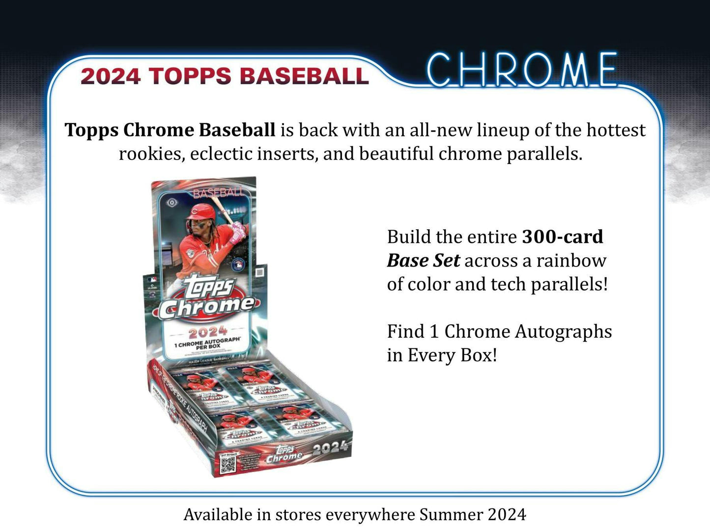 2024 Topps Chrome Baseball Hobby Jumbo Box - Columbia Hobby - Sports Card Boxes - Toploaders - Card Savers