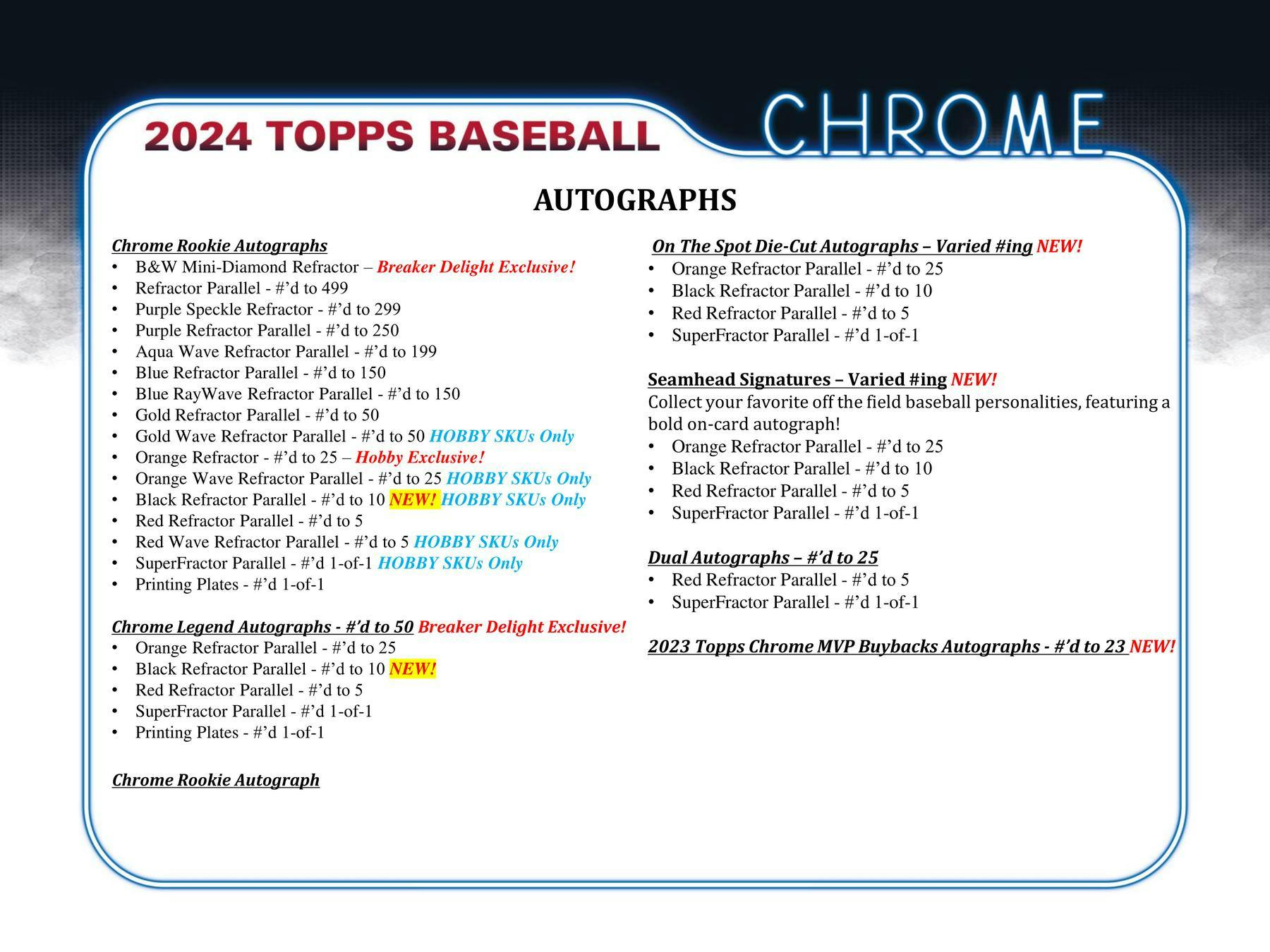 2024 Topps Chrome Baseball Hobby Jumbo Box - Columbia Hobby - Sports Card Boxes - Toploaders - Card Savers