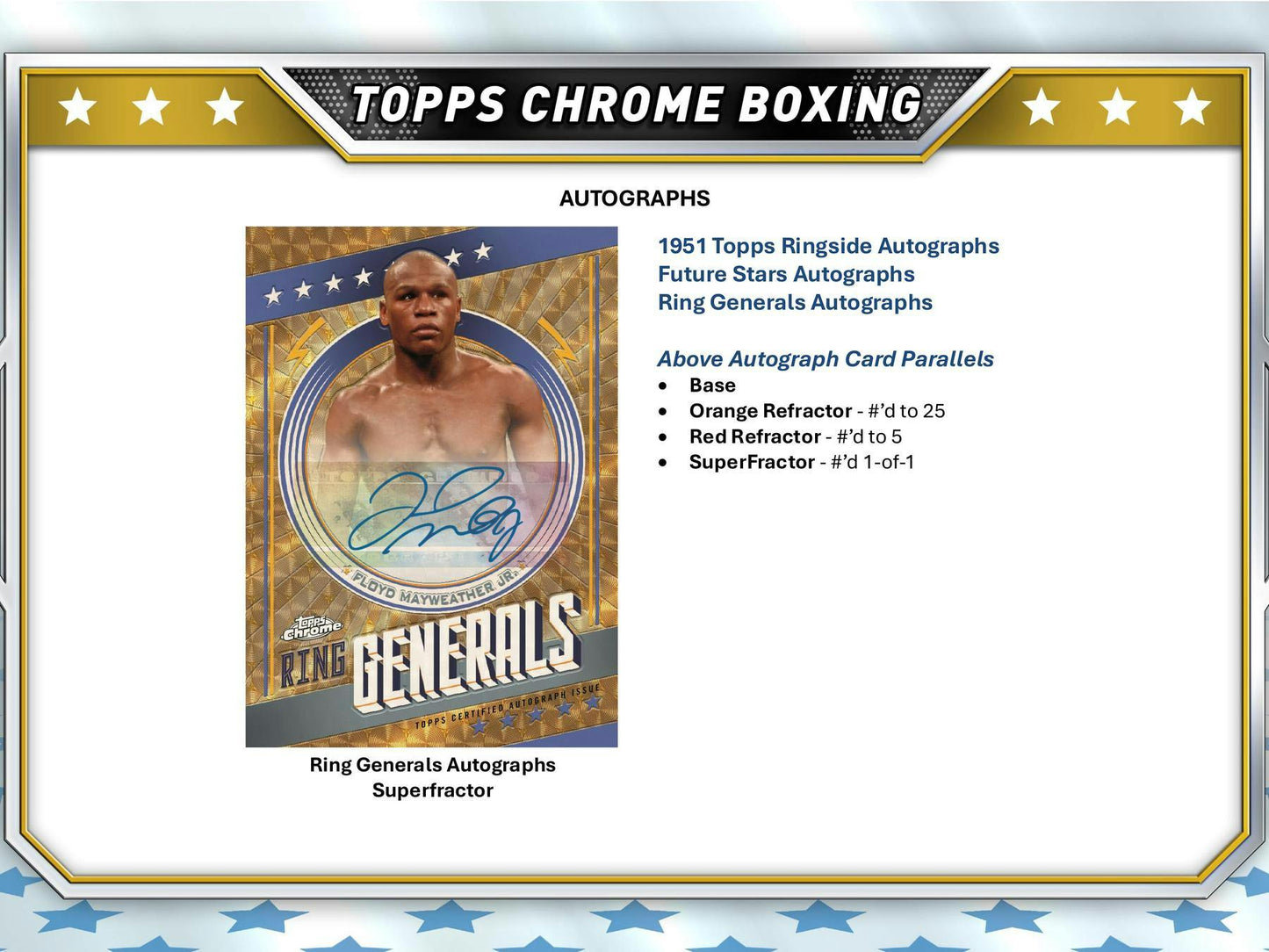 2024 Topps Chrome Boxing Hobby Box | Columbia Sports Cards - Columbia Hobby - Sports Card Boxes - Toploaders - Card Savers