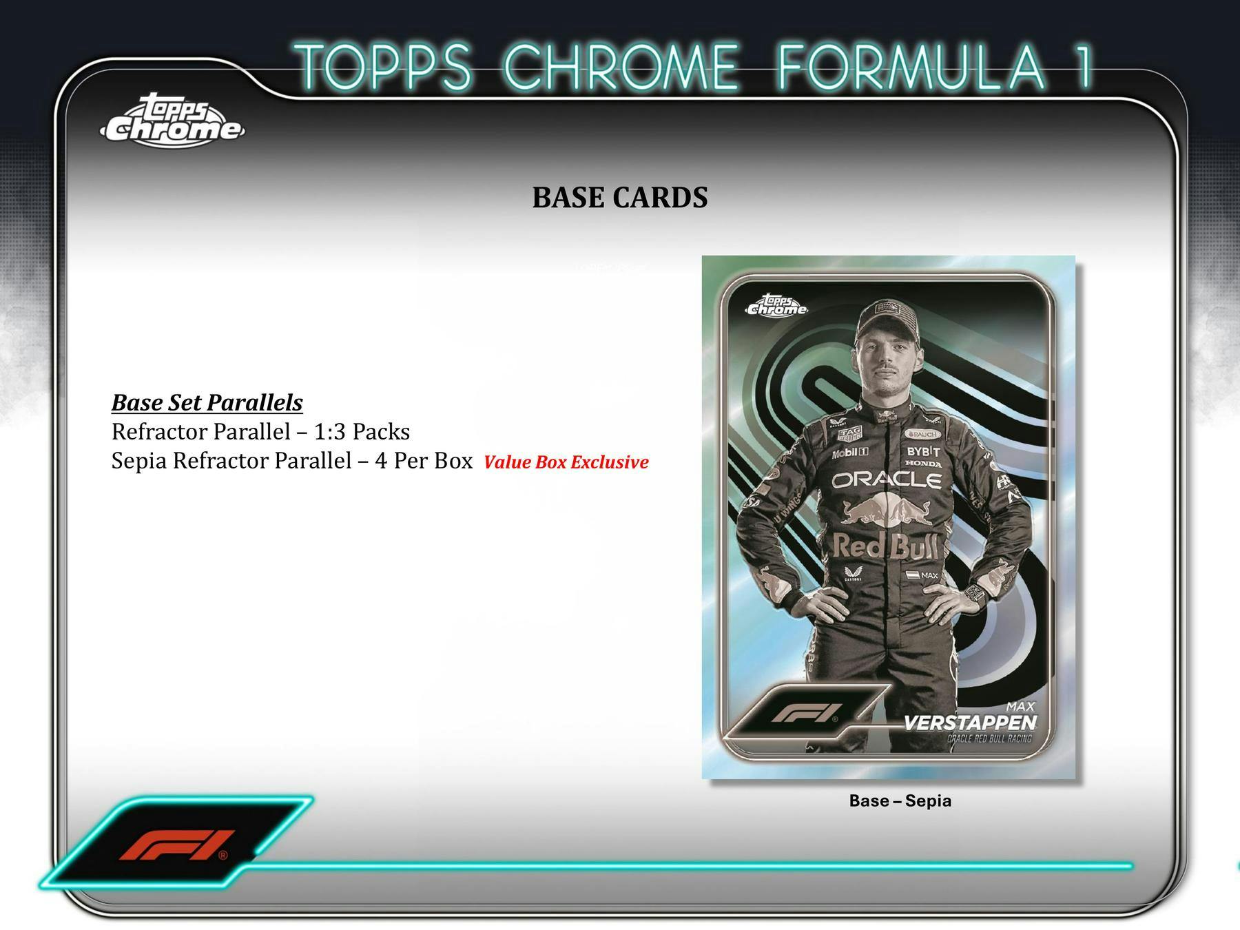2024 Topps Chrome F1 Formula 1 6 - Pack Blaster Box - Columbia Hobby - Sports Card Boxes - Toploaders - Card Savers