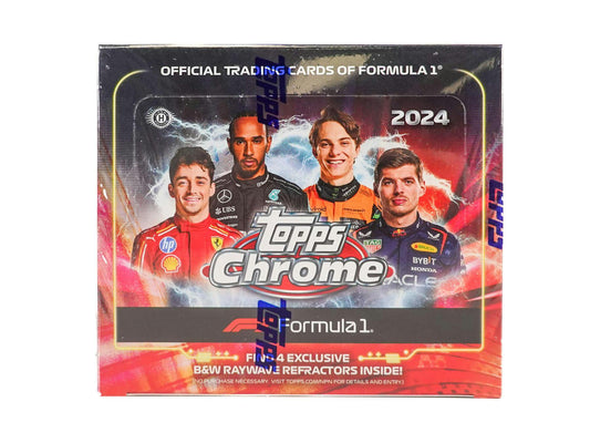 2024 Topps Chrome F1 Formula 1 Qualifying Lap Hobby Box - Columbia Hobby - Sports Card Boxes - Toploaders - Card Savers