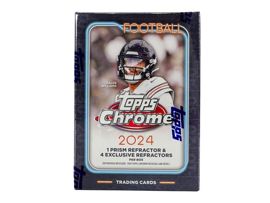 2024 Topps Chrome Football 7 - Pack Blaster Box - Columbia Hobby - Sports Card Boxes - Toploaders - Card Savers