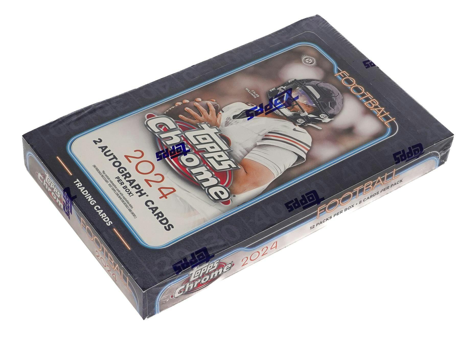2024 Topps Chrome Football Hobby Box - Columbia Hobby - Sports Card Boxes - Toploaders - Card Savers