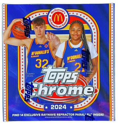 2024 Topps Chrome McDonald's All American Basketball Monster Box (COOPER FLAGG!) - Columbia Hobby - Sports Card Boxes - Toploaders - Card Savers
