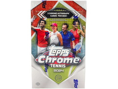 2024 Topps Chrome Tennis Hobby Box - Columbia Hobby - Sports Card Boxes - Toploaders - Card Savers