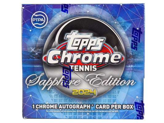 2024 Topps Chrome Tennis Sapphire Edition Box - Columbia Hobby - Sports Card Boxes - Toploaders - Card Savers