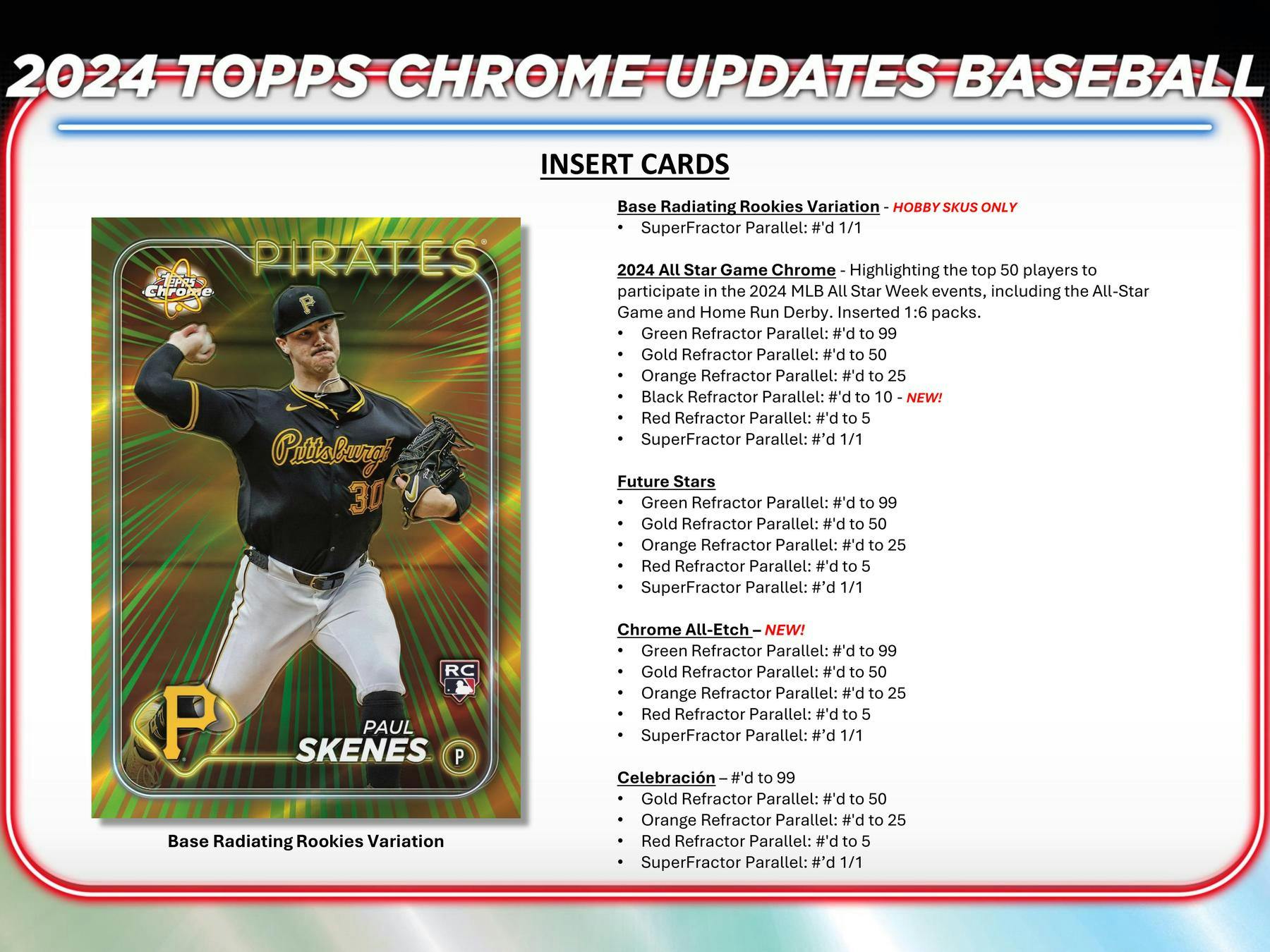 2024 Topps Chrome Update Series Baseball Breaker Delight Box - Columbia Hobby - Sports Card Boxes - Toploaders - Card Savers