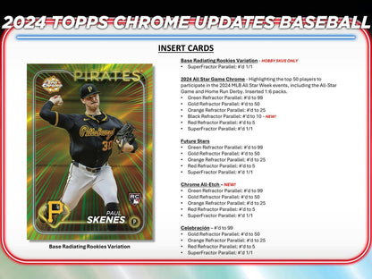 2024 Topps Chrome Update Series Baseball Breaker Delight Box - Columbia Hobby - Sports Card Boxes - Toploaders - Card Savers