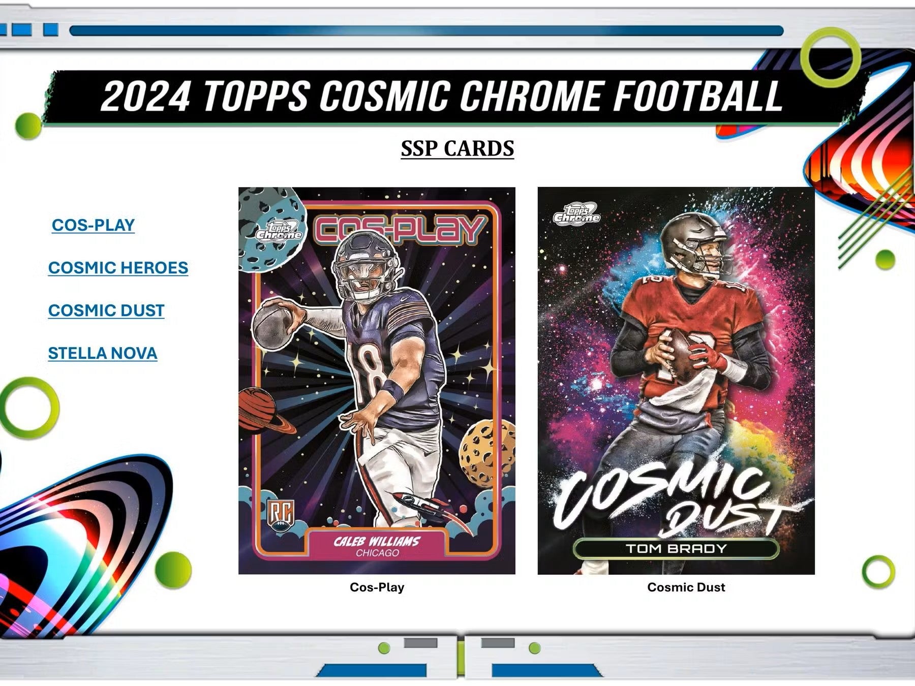 2024 Topps Cosmic Chrome Football Hobby Box - Columbia Hobby - Sports Card Boxes - Toploaders - Card Savers