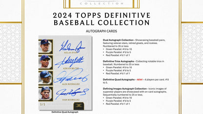 2024 Topps Definitive Collection Baseball Hobby Box - Columbia Hobby - Sports Card Boxes - Toploaders - Card Savers
