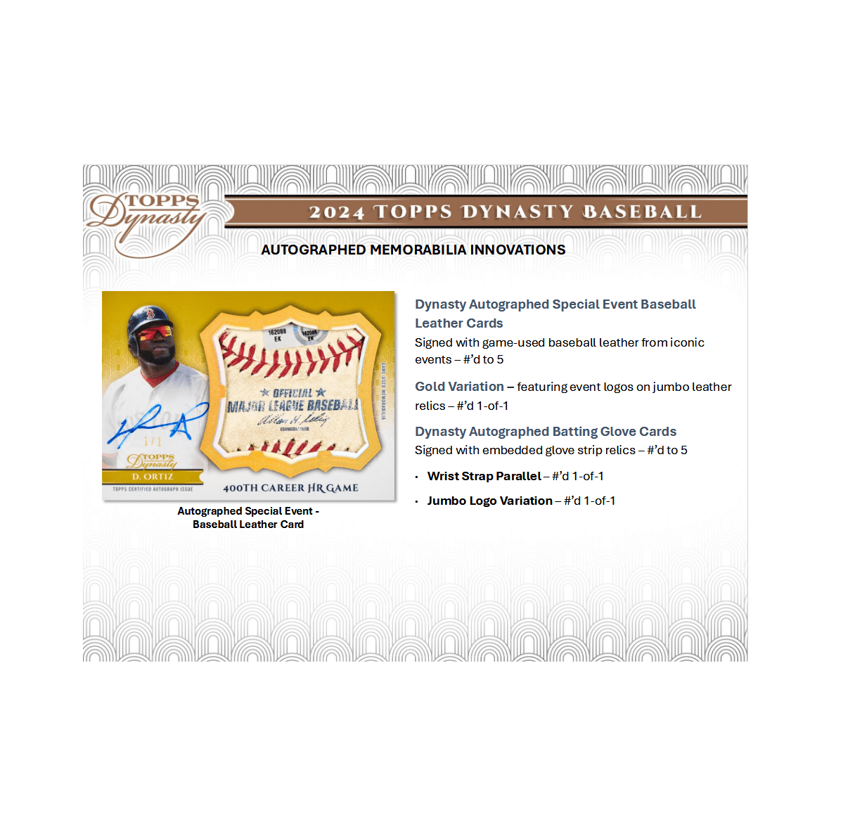 2024 Topps Dynasty Baseball Hobby Box - Columbia Hobby - Sports Card Boxes - Toploaders - Card Savers