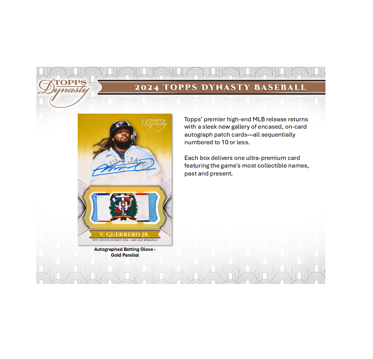 2024 Topps Dynasty Baseball Hobby Box - Columbia Hobby - Sports Card Boxes - Toploaders - Card Savers
