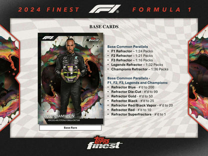 2024 Topps Finest F1 Formula 1 Hobby Box - Columbia Hobby - Sports Card Boxes - Toploaders - Card Savers