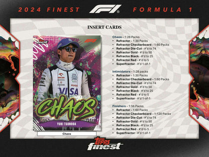 2024 Topps Finest F1 Formula 1 Hobby Box - Columbia Hobby - Sports Card Boxes - Toploaders - Card Savers