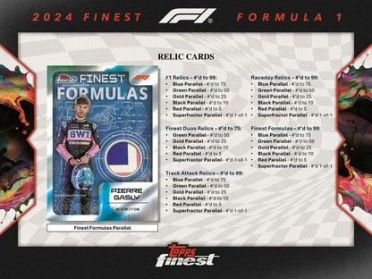 2024 Topps Finest F1 Formula 1 Hobby Box - Columbia Hobby - Sports Card Boxes - Toploaders - Card Savers