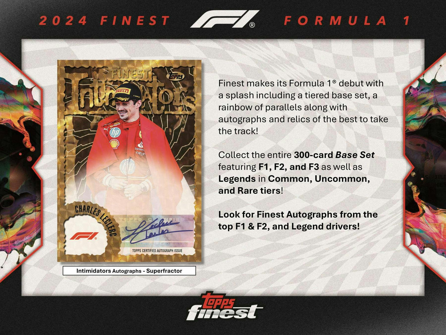 2024 Topps Finest F1 Formula 1 Hobby Box - Columbia Hobby - Sports Card Boxes - Toploaders - Card Savers