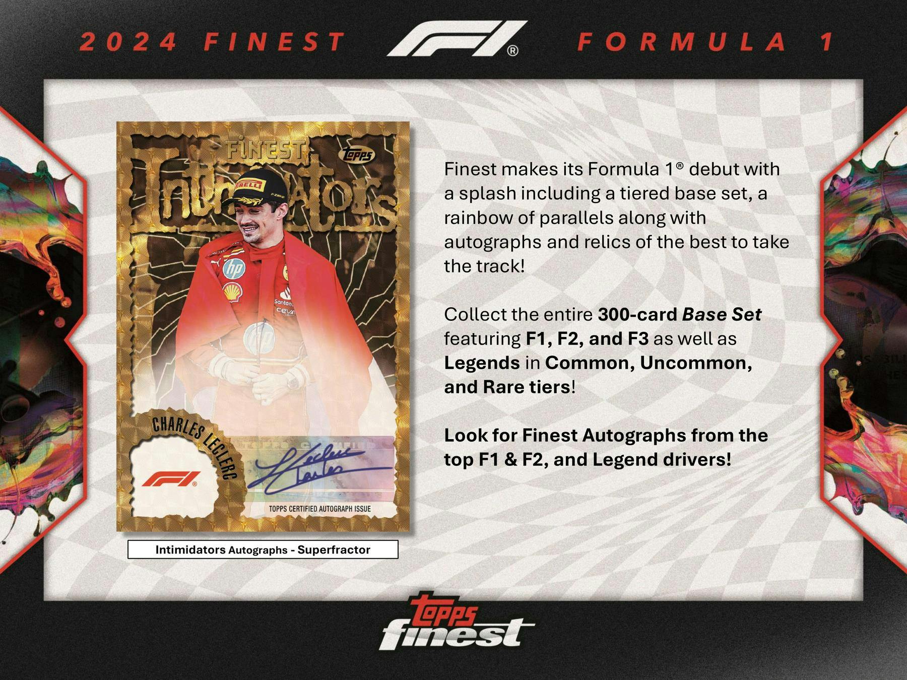 2024 Topps Finest F1 Formula 1 Hobby Box - Columbia Hobby - Sports Card Boxes - Toploaders - Card Savers