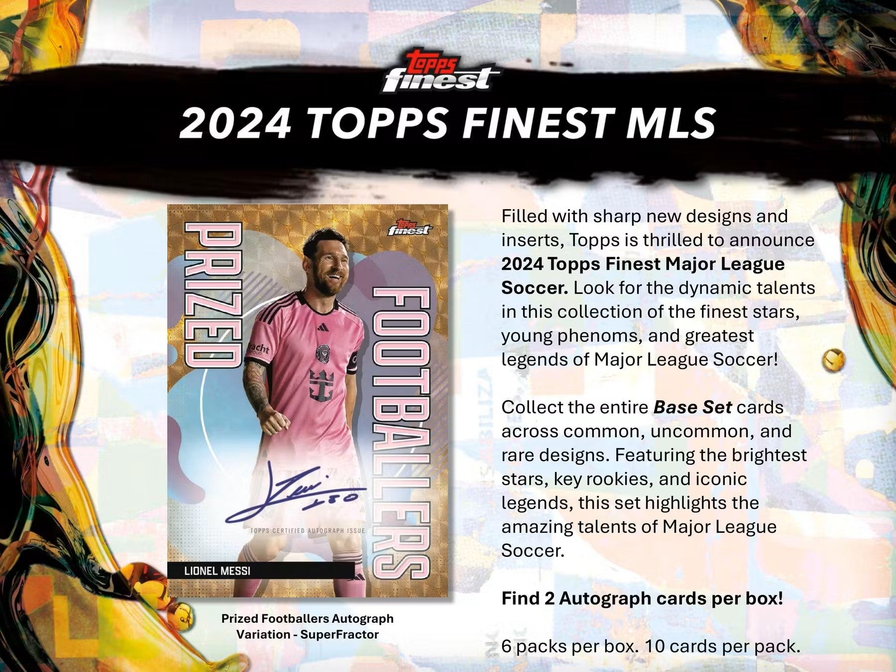 2024 Topps Finest MLS Soccer Hobby Box - Columbia Hobby - Sports Card Boxes - Toploaders - Card Savers