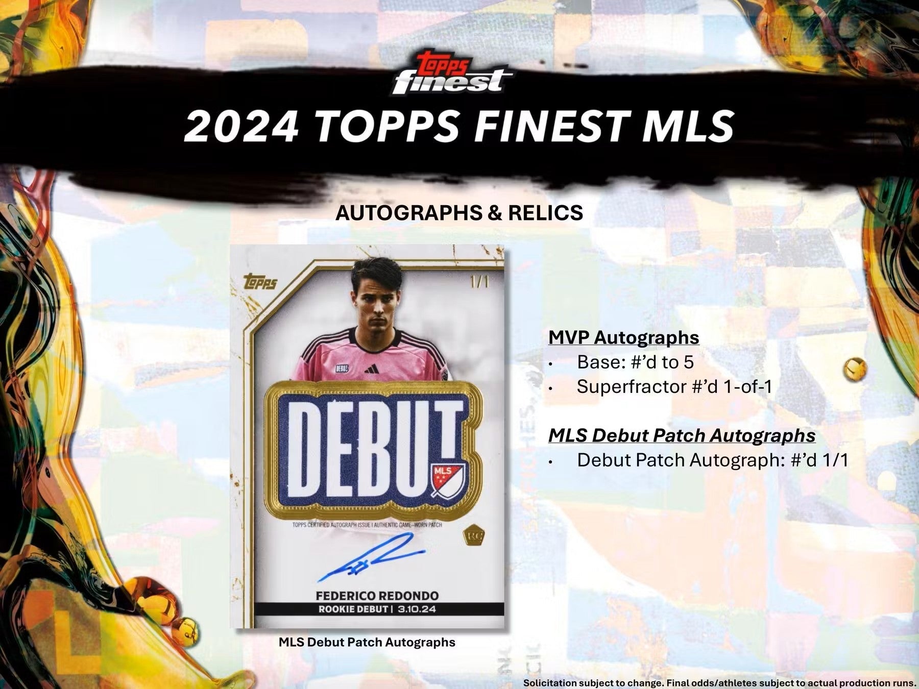 2024 Topps Finest MLS Soccer Hobby Box - Columbia Hobby - Sports Card Boxes - Toploaders - Card Savers