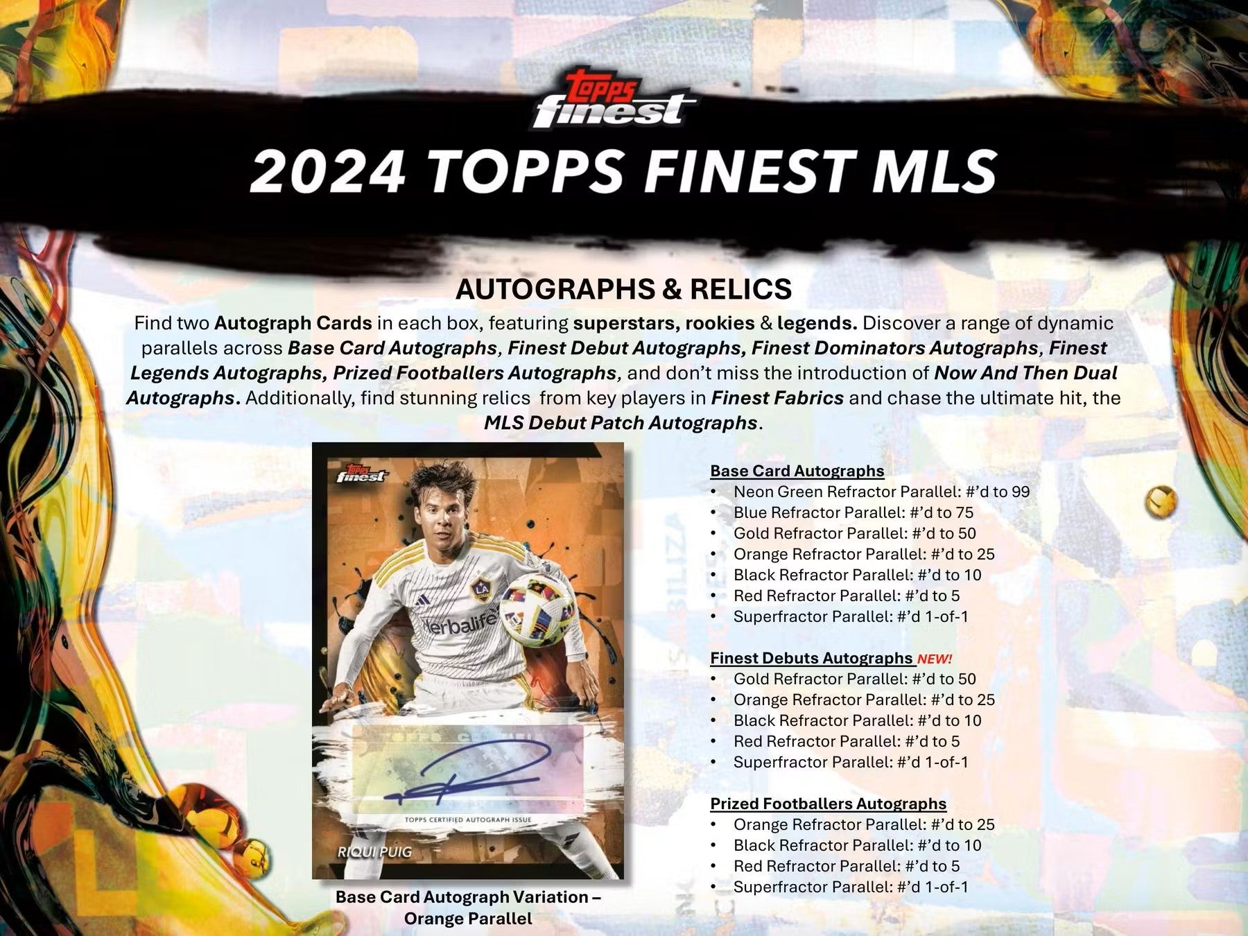 2024 Topps Finest MLS Soccer Hobby Box - Columbia Hobby - Sports Card Boxes - Toploaders - Card Savers