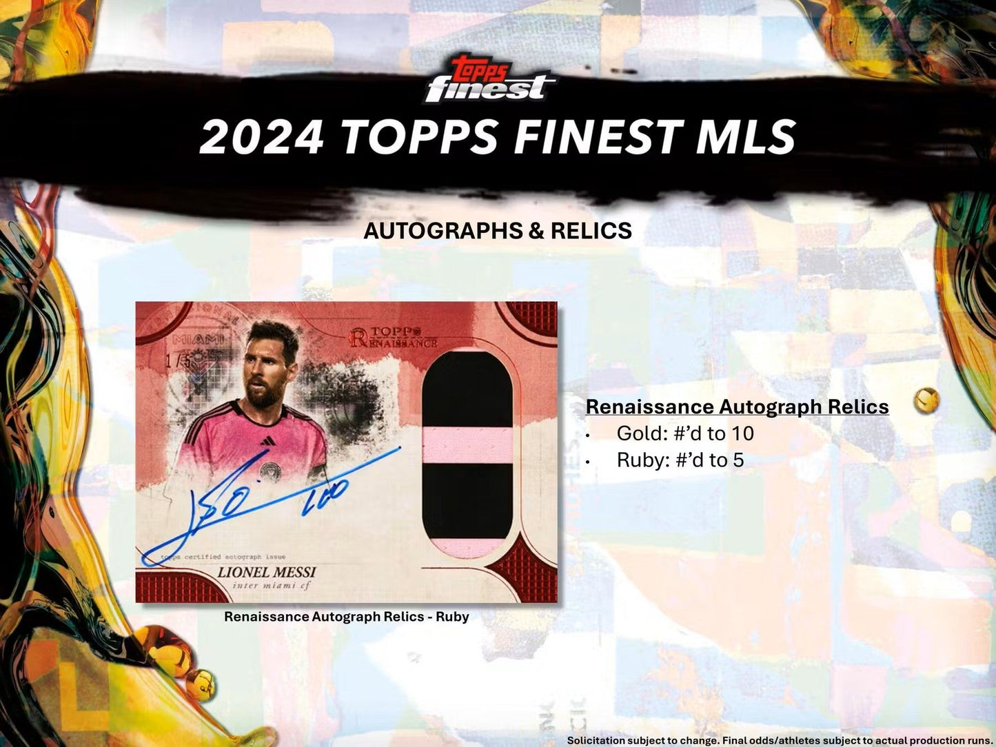 2024 Topps Finest MLS Soccer Hobby Box - Columbia Hobby - Sports Card Boxes - Toploaders - Card Savers