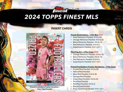 2024 Topps Finest MLS Soccer Hobby Box - Columbia Hobby - Sports Card Boxes - Toploaders - Card Savers