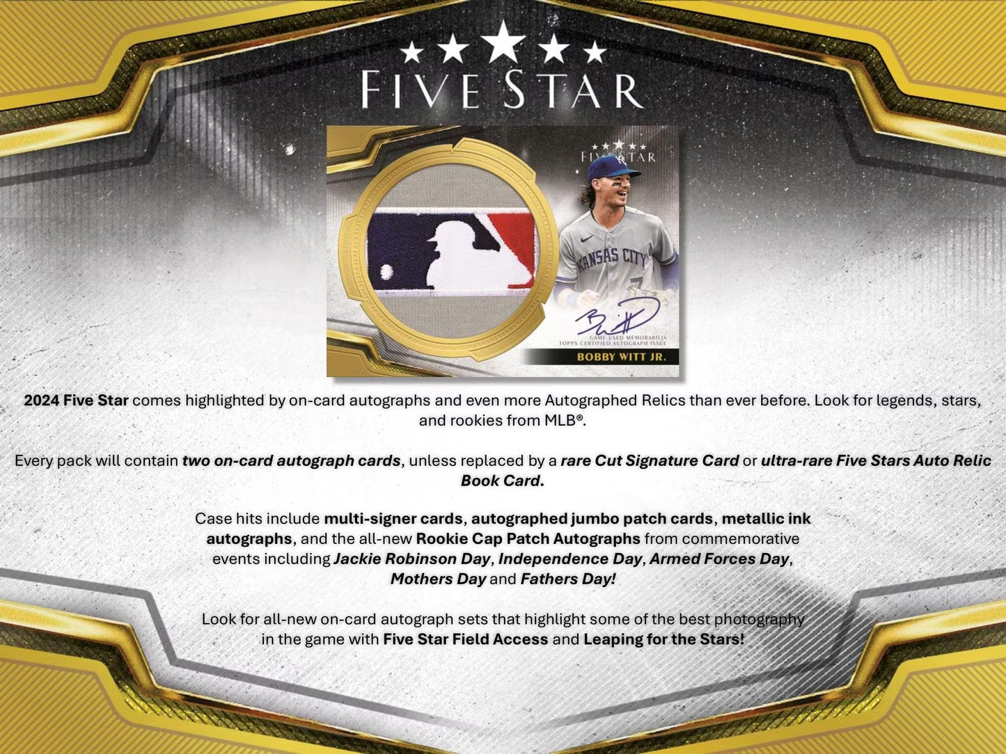 2024 Topps Five Star Baseball Hobby Box - Columbia Hobby - Sports Card Boxes - Toploaders - Card Savers