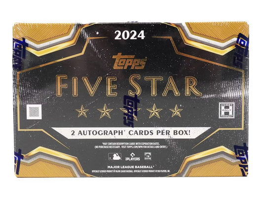 2024 Topps Five Star Baseball Hobby Box - Columbia Hobby - Sports Card Boxes - Toploaders - Card Savers