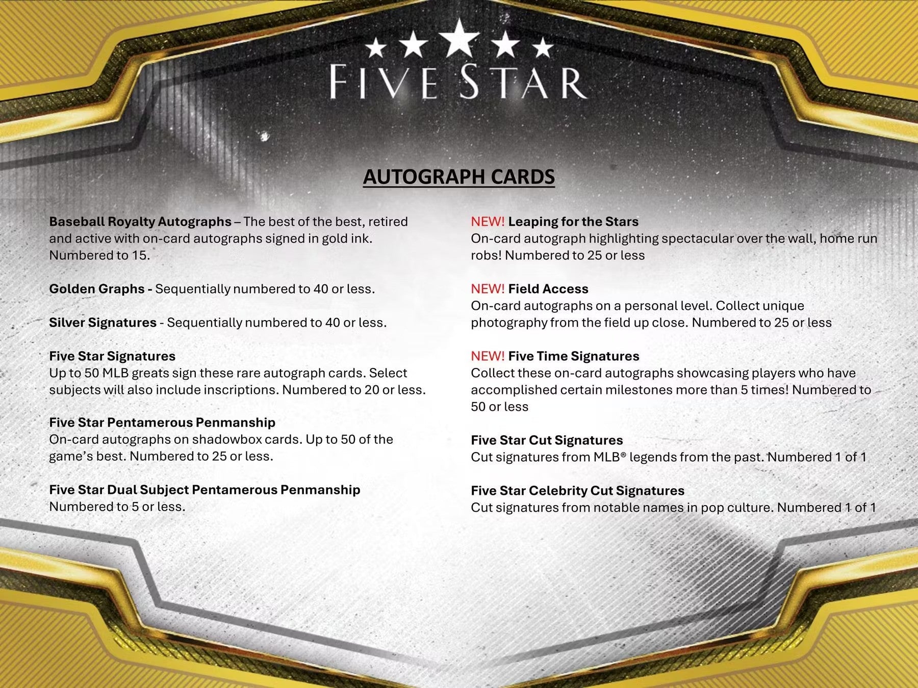 2024 Topps Five Star Baseball Hobby Box - Columbia Hobby - Sports Card Boxes - Toploaders - Card Savers