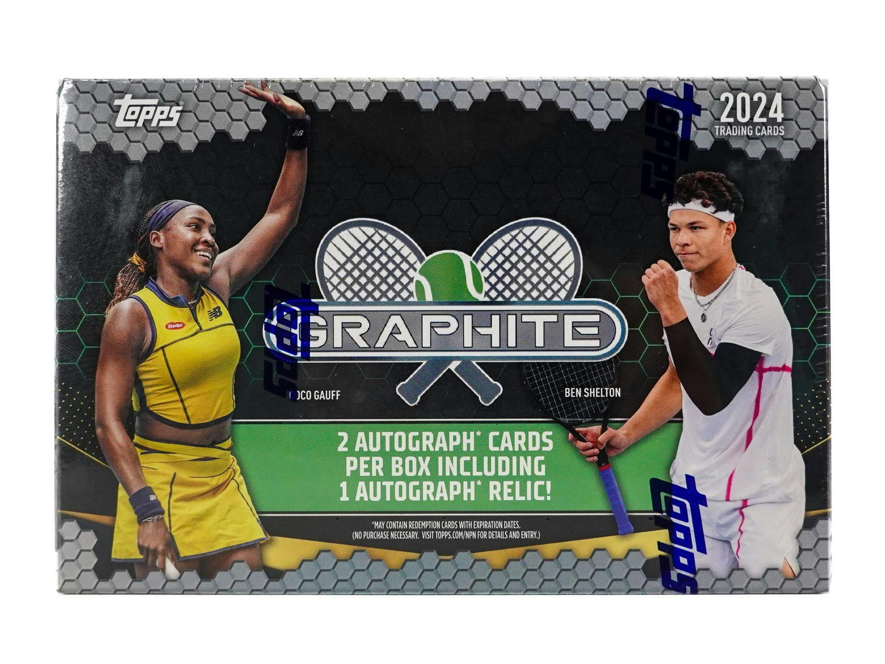 2024 Topps Graphite Tennis Hobby Box - Columbia Hobby - Sports Card Boxes - Toploaders - Card Savers