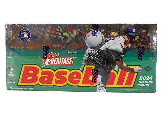 2024 Topps Heritage Baseball Hobby Box - Columbia Hobby - Sports Card Boxes - Toploaders - Card Savers