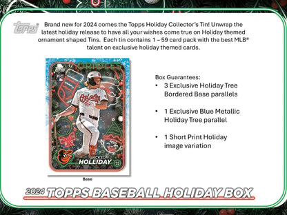 2024 Topps Holiday Baseball Advent Calendar - Columbia Hobby - Sports Card Boxes - Toploaders - Card Savers